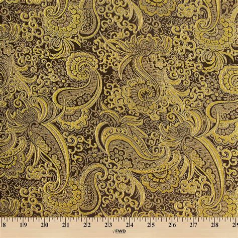 buttercream paisley fabric black metallic gold|Black / Gold Metallic Paisley Brocade Fabric .